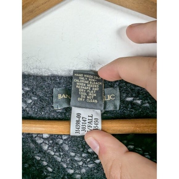 Banana Republic Cardigan Sweater Women Large Mohair Witchy Dark Fairy Whimsigoth - Picture 4 of 7